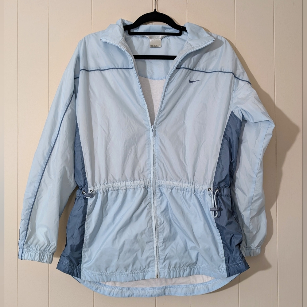 Nike Women's Light Blue Windbreaker Jacket